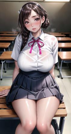 의자에 앉아서